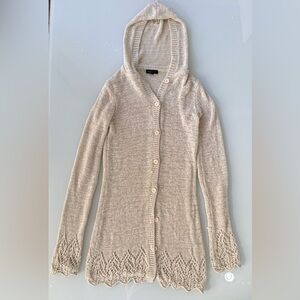 BCBG MaxAzria Hooded Cardigan – Size M